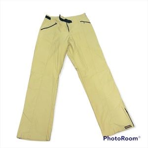 Prana Lightweight Tan Hiking Pants Adjustable Snap Buckle Size Medium